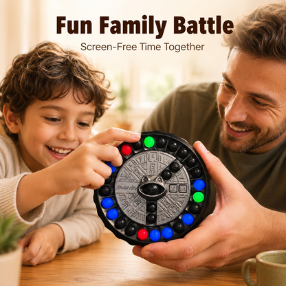 IMONDO Gem Rotating Puzzle Game, 3 in 1 Elimination Brain Teaser Toy, Focus Training Logic Brain Game, Family Interactive Board Game, Stress Relief Fidget Toy for Kids & Adults