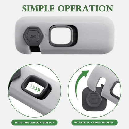 🔒 5-Pack Child Safety Locks – No Drill, Easy Install