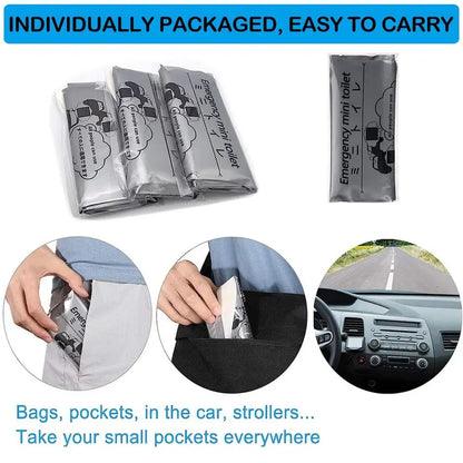 8/16/32PCS Disposable Emergency Urinal Bag, Portable Camping Pee Bags, Travel Pee Bags, Car Traffic Jam Emergency Portable Urine Bag, Vomit Bags, for Men Women Patient