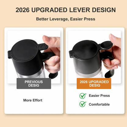 🍯 12 oz No-Drip Honey & Syrup Dispenser with Base – One-Hand Press-to-Pour Server