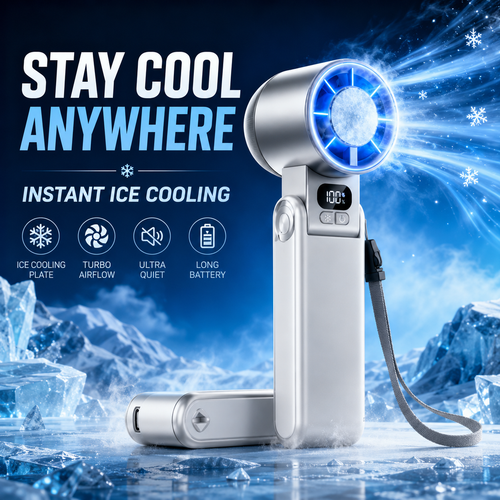 🔥 55% OFF TODAY ❄️ IceCool Turbo Fan – Instant Semiconductor Cooling