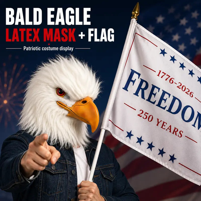 🦅 Realistic Bald Eagle Mask – Become The Center Of Attention Anywhere