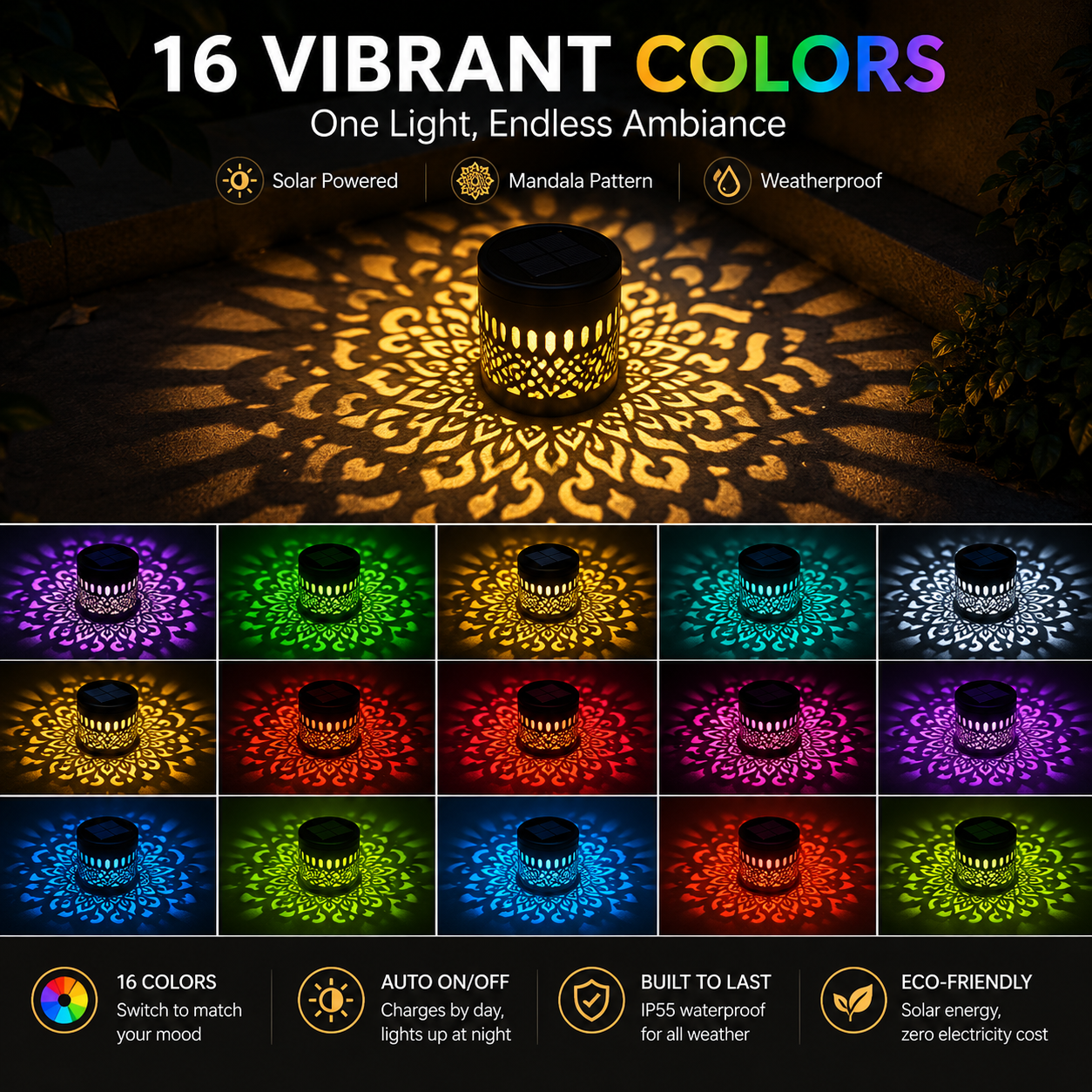 2026 New Solar Mandala Lights