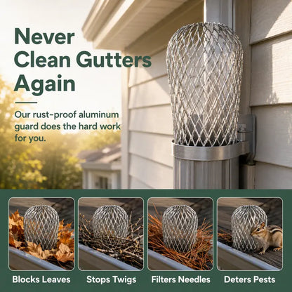 🍂 FALL FAVORITE | Expandable Gutter Leaf Strainer – Helps Block Leaves, Pine Needles & Roof Debris