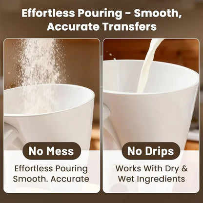 Flour Funnel for Tilt-Head Stand Mixers, Easy-Pour Flour Funnel for 4.5–5 Qt Bowls