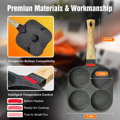 🍳 4-in-1 Nonstick Breakfast Frying Pan