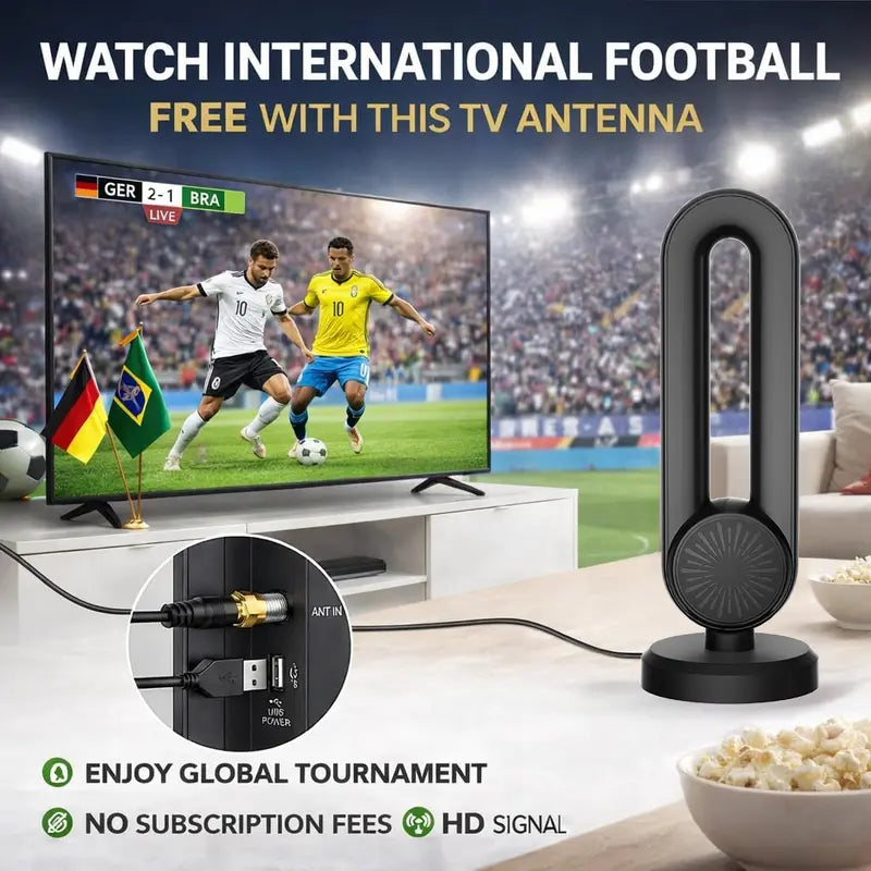 📺 Magnetic HD TV Antenna – Free Local Channels, No Monthly Fees