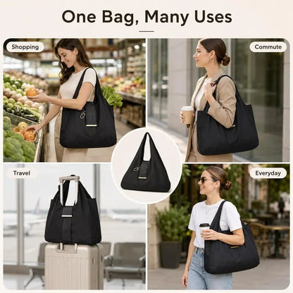 👜 Foldable Keychain Tote Bag – Compact & Expandable Reusable Carryall