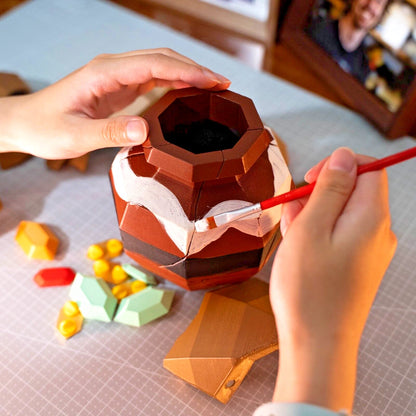 Magnetic Breakable Pot Prop with 4 Rupees | 3D Printed Game-Inspired Cosplay Gift