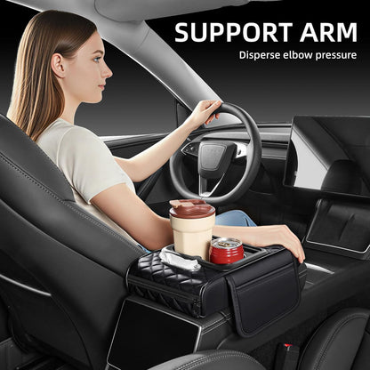 Car Center Console Armrest Organizer | 5-in-1 Storage Cover