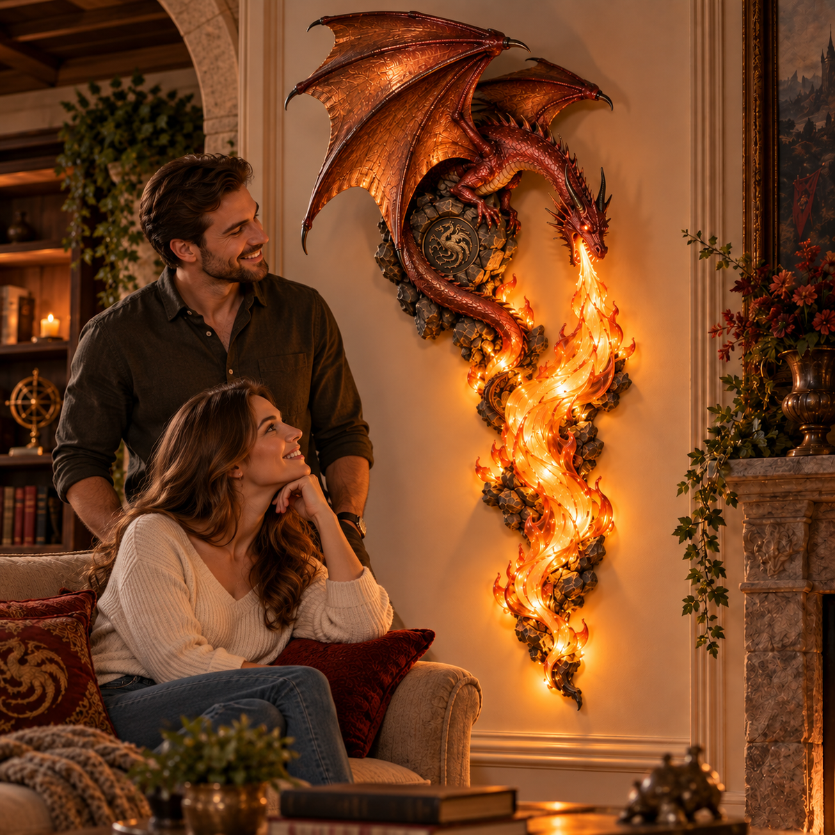 🎁Last Day 49% OFF -🐉 Dragonfire Guardian™ Wall Sconce – A Legendary Flame Awakens On Your Wall