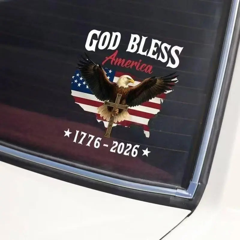 USA 250th Anniversary Eagle Car Decal | 1776–2026 5Pcs