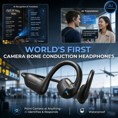 👀 Smart Camera AI Headphones – The World's First Wearable Headset That Lets You See, Hear & Explore Hands-Free