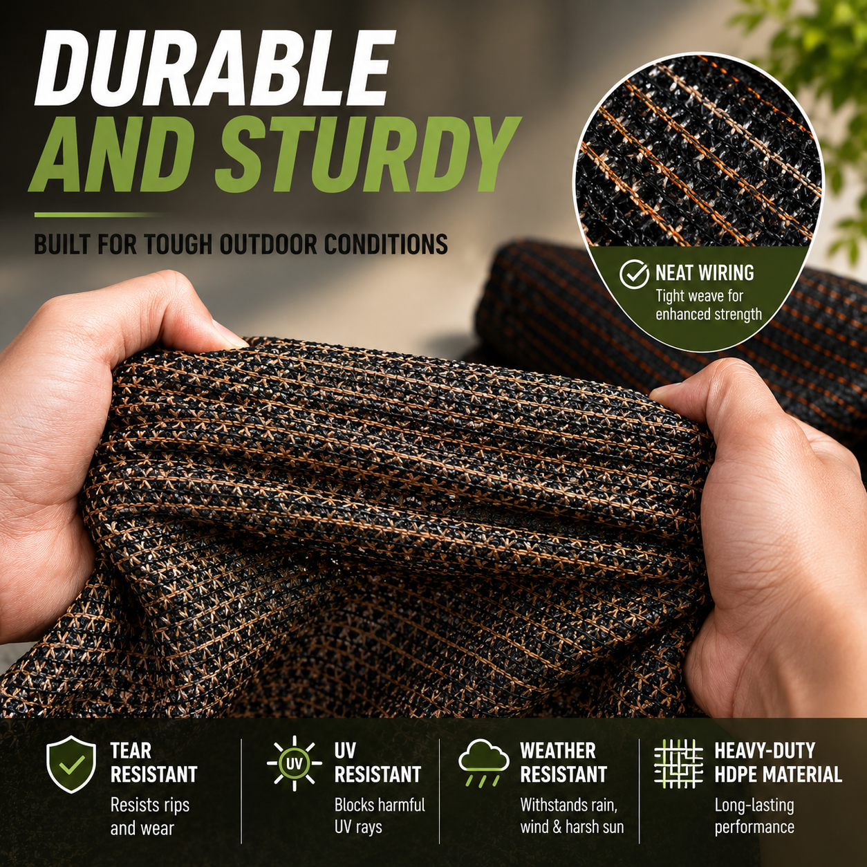 93% Blackout Shade Cloth | Stay Cool Outdoors All Summer Long