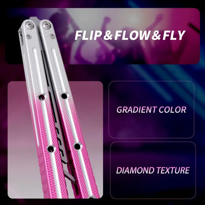 SEA MONSTER CLONE Balisong, Foldable Lightweight Aluminum Alloy Handle