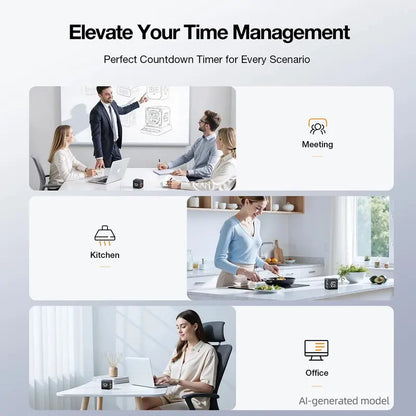 ⏳ Flip Pomodoro Timer Cube – Quick-Set Focus & Productivity Timer