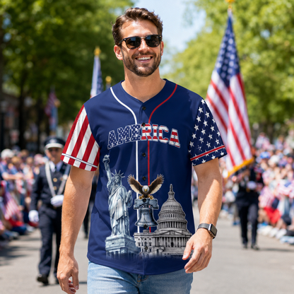 USA 250th Anniversary Baseball Jersey | 1776–2026 Patriotic Semiquincentennial Shirt