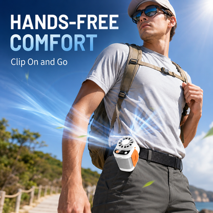 Portable Waist Fan, Rechargeable Multi-functional Fan