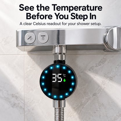 🚿 Digital Shower Thermometer – Clear Celsius Display for Your Daily Shower