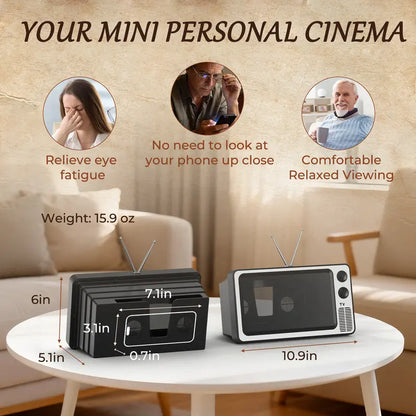 📺 Retro TV Phone Screen Magnifier – Foldable HD Mini Cinema