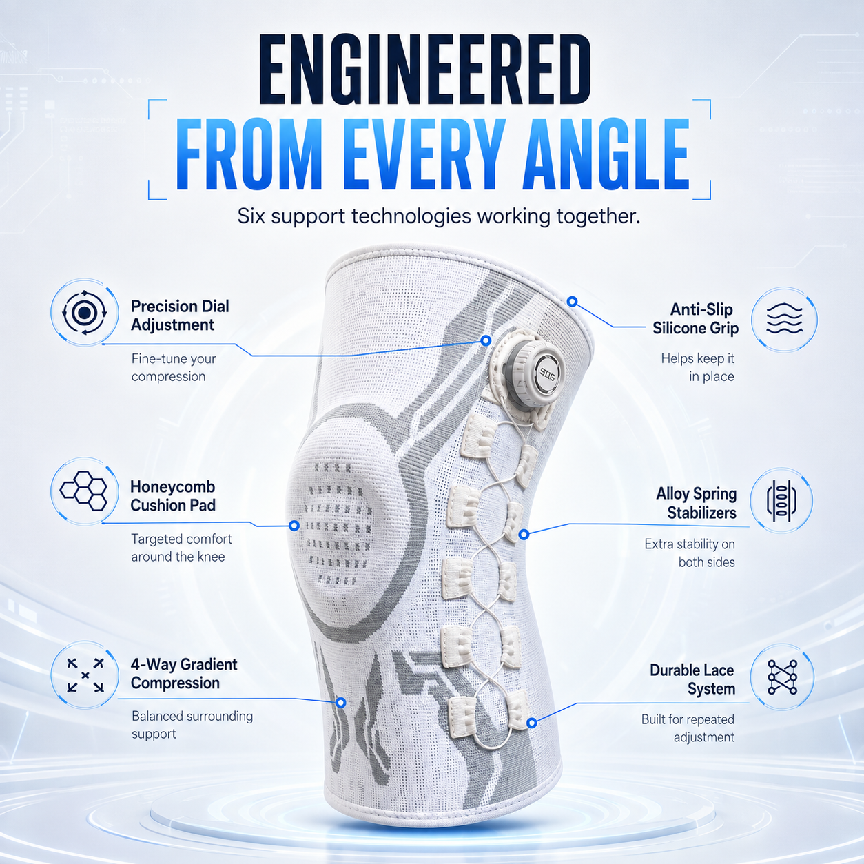 🦵 Not Just a Knee Sleeve — Adjustable Support That Fits You