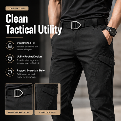 👖Men’s Stretch Tactical Cargo Pants | Slim-Fit Multi-Pocket Work Pants