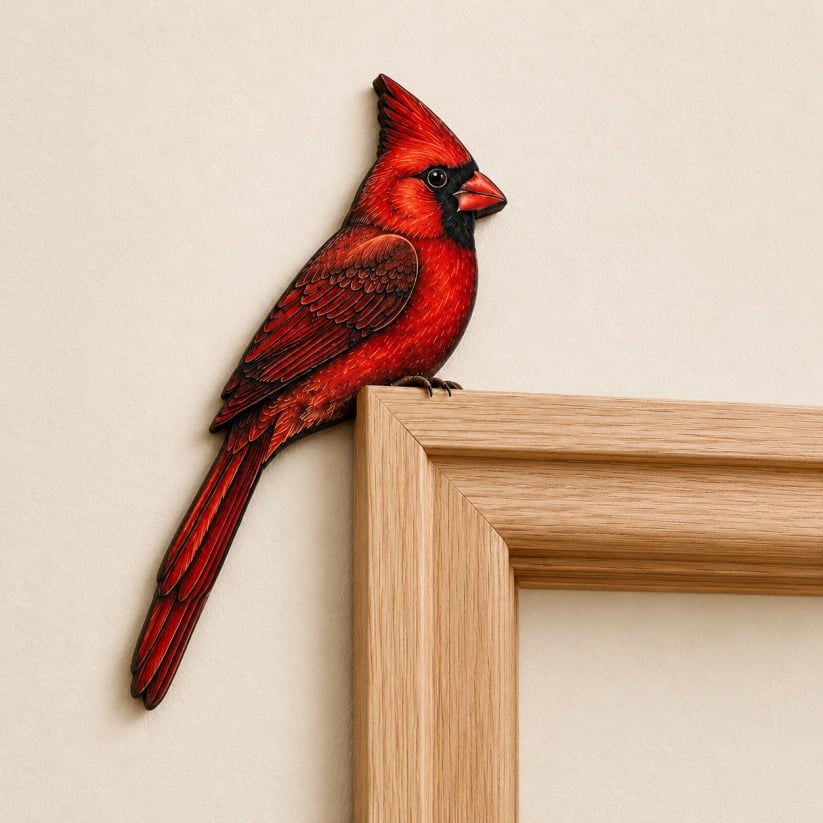🔥Last Day: Buy 3 Get 1 Free - 🐦✨Wooden Chickadee Door Topper