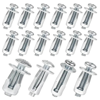 Heavy-Duty Rivet Nut Set (30/48/90PCS) - Carbon Steel Threaded Inserts with Rust-Resistant Zinc Coating, M4 M5 M6 Fasteners for Automotive, Furniture & DIY Repairs