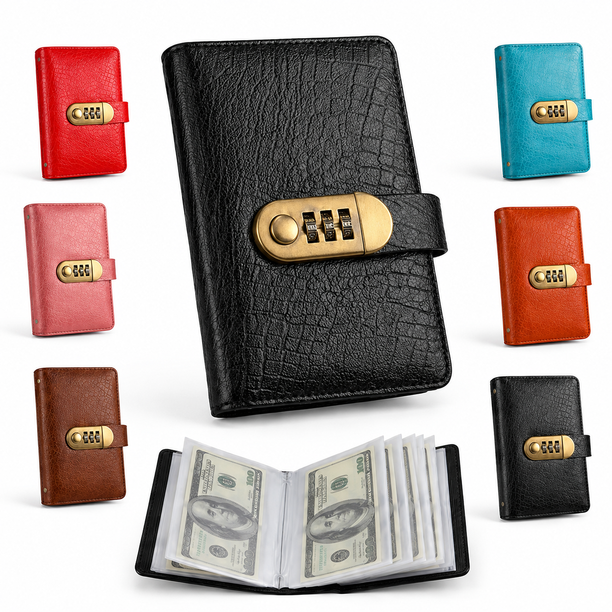 💵 100-Envelope Savings Challenge Binder with Password Lock – Secure Cash Organizer