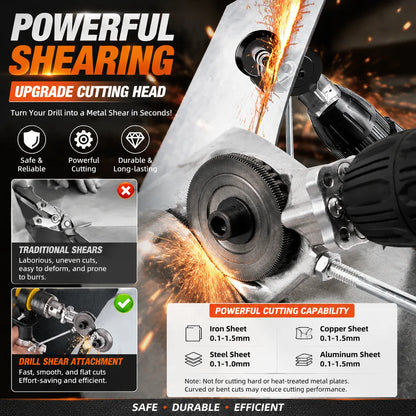 🔩 Metal Sheet Cutter Drill Attachment — Fast, Clean & Effortless!