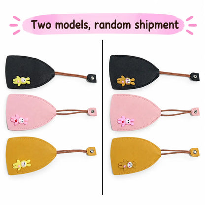 🔑 3-Pack Pull-Out Key Cases – Cute Bunny Protective Key Holders