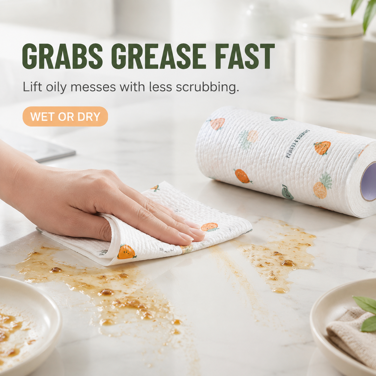 🔥200Pcs Per Roll Reusable Cleaning Lazy Rags