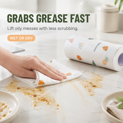 🔥200Pcs Per Roll Reusable Cleaning Lazy Rags