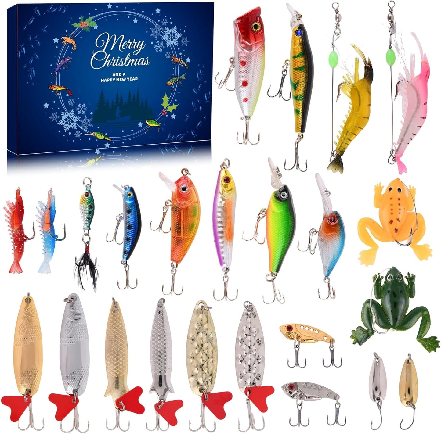 🔥 Open A New Fishing Lure Every Day – 2026 Christmas Advent Calendar