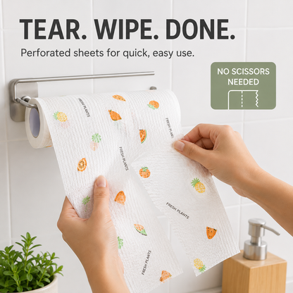 🔥200Pcs Per Roll Reusable Cleaning Lazy Rags