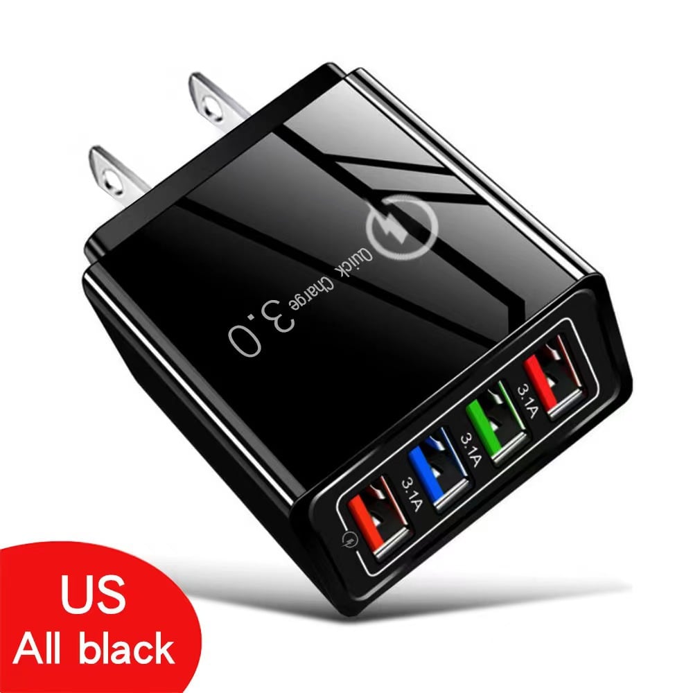 ⚡ 4-Port USB Fast Charger with Quick Charge 3.0/The Charger Big Tech Hates