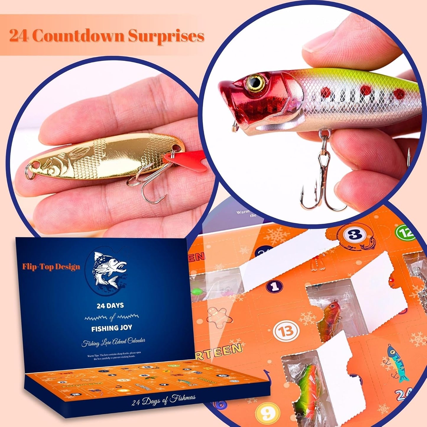 🔥 Open A New Fishing Lure Every Day – 2026 Christmas Advent Calendar