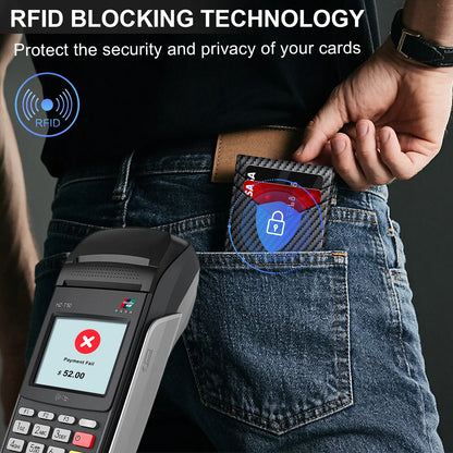 Men's Pop-Up RFID Wallet | Slim Minimalist Card Holder