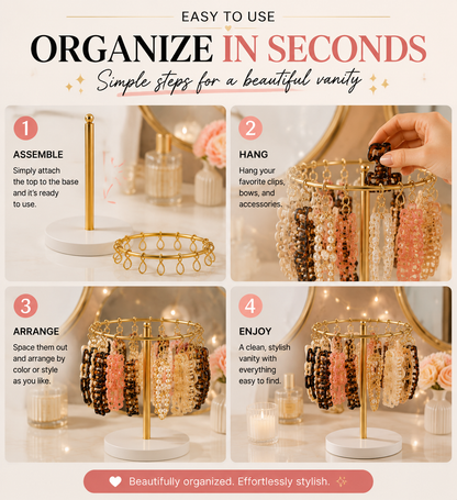 ✨ Elegant Hair Clip Organizer Stand💎