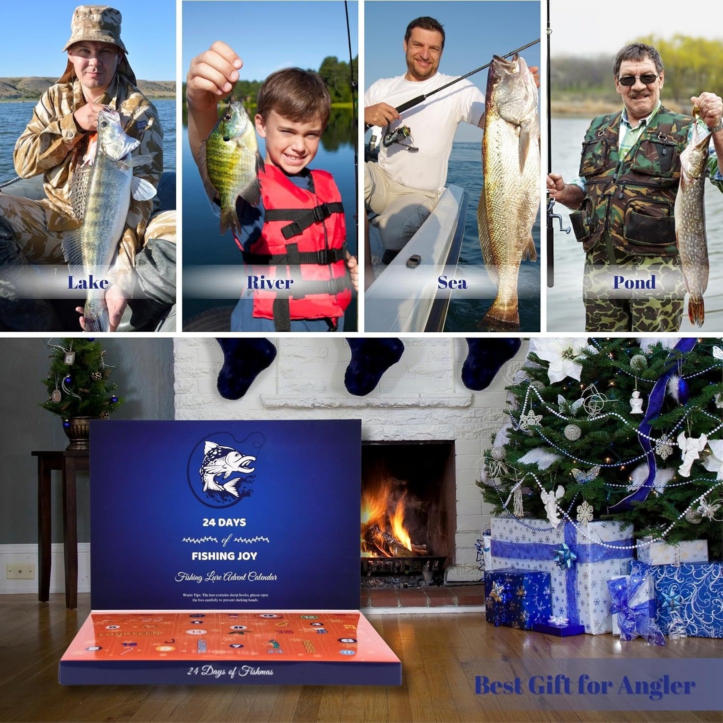 🔥 Open A New Fishing Lure Every Day – 2026 Christmas Advent Calendar