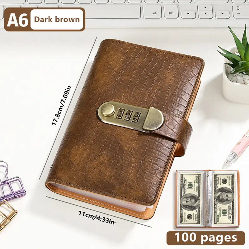 🔒 MONEY ORGANIZER | A6 Savings Notebook with Secure Closure – Cash Storage, Budget Planner & Expense Tracker