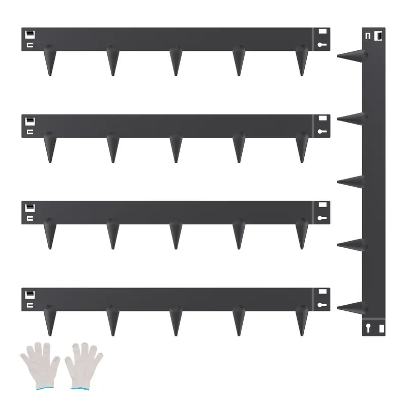 Galvanized Steel Garden Edging – 5-Pack, Flexible & Rust-Resistant Landscape Borders