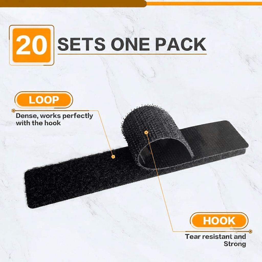 Heavy Duty Hook and Loop Strips with Adhesive