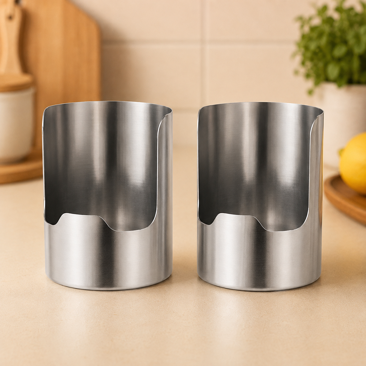 ⚡️Thickened Stainless Steel Utensil Organizer, Rust Resistant Easy to Clean