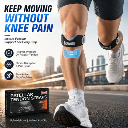 🦵 Patella Knee Strap – Adjustable Silicone Support for Running, Gym & Sports