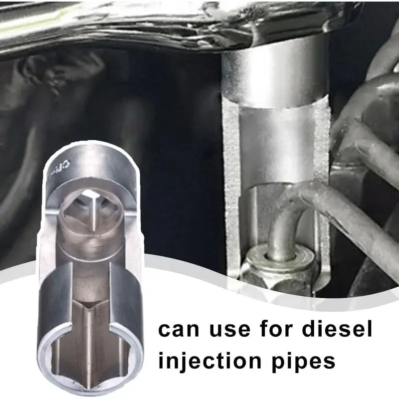 🔧 10–22mm Diesel Injector Fuel Line Socket Wrench Set