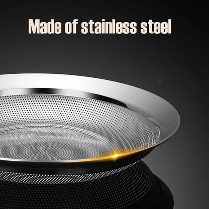 🍲 Fine Mesh Stainless Steel Skimmer Spoon – Remove Oil, Foam & Food Particles Easily