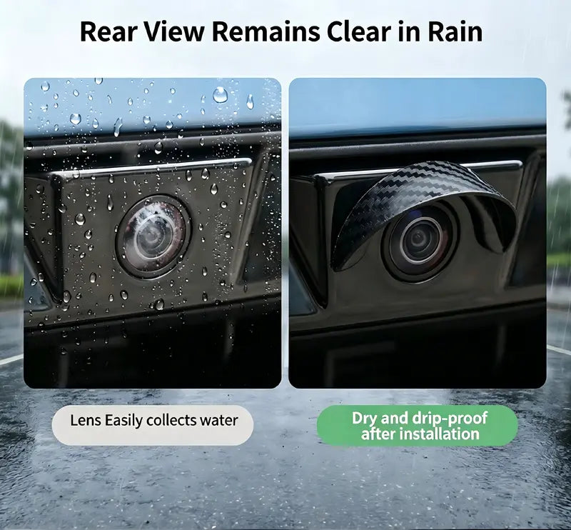 🌧️ 4PCS Car Backup Camera Rain Shield – Clearer Rear View in Rain