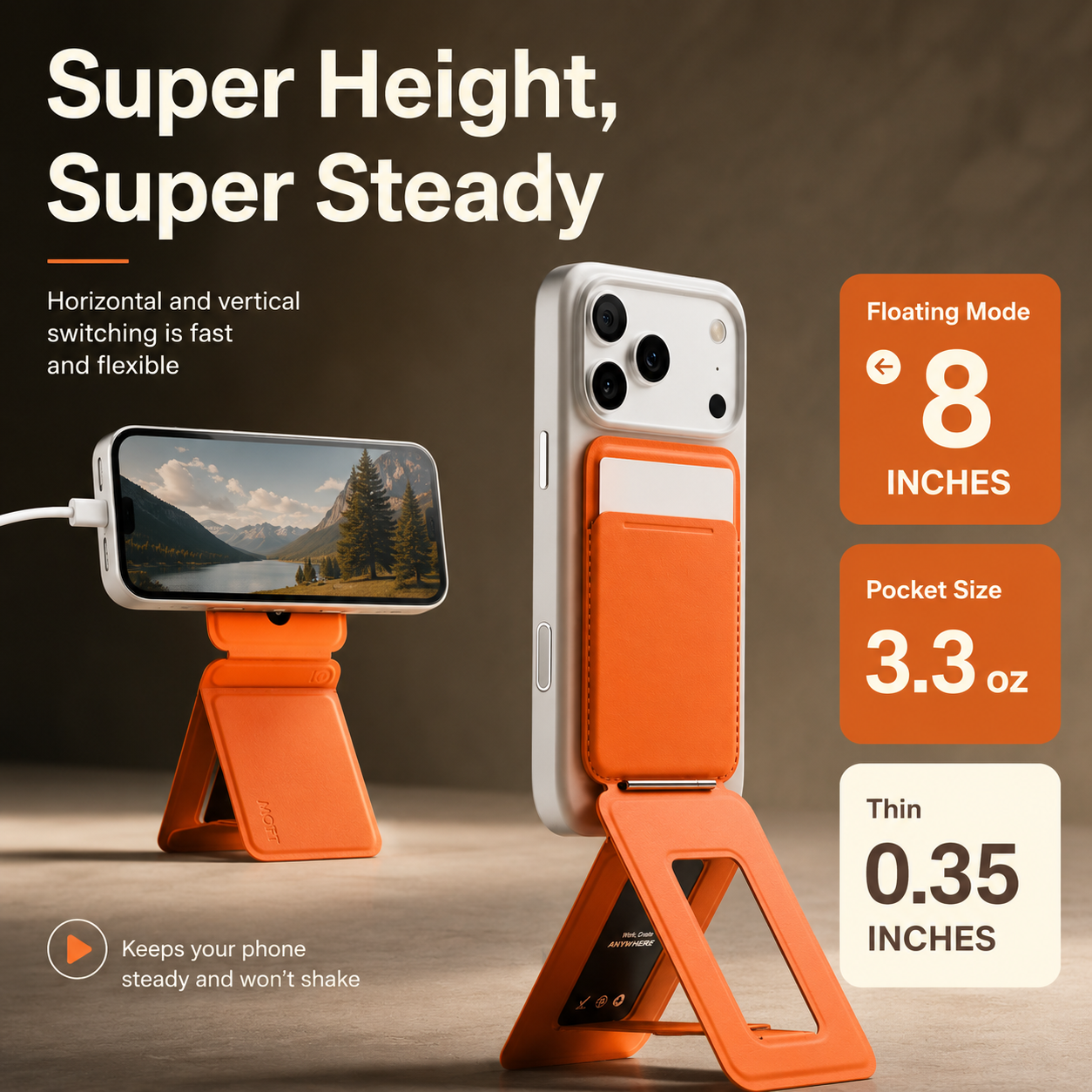 MOFT Phone Tripod Wallet for iPhone