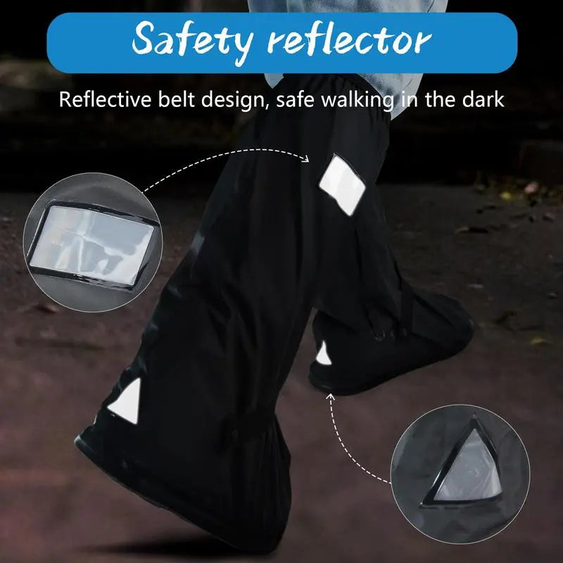 🌧️ Waterproof Rain Boot Covers – Reusable & Foldable Shoe Protection